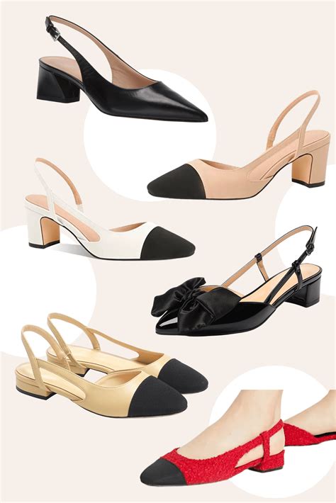 chanel slingback dupe|Chanel inspired slingbacks.